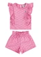 Quimby - Conjunto com Blusa e Short para Bebês Rosa - variação: Rosa