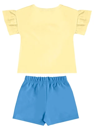 Bee Loop - Conjunto com Blusa e Short-Saia Amarelo - BEE LOOP
