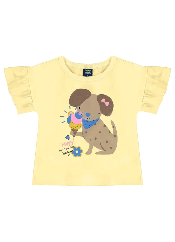 Bee Loop - Conjunto com Blusa e Short-Saia Amarelo 3