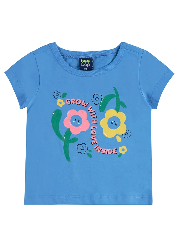 Bee Loop - Conjunto com Blusa e Short-Saia Azul 4