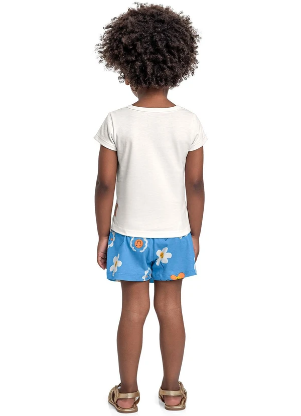 Bee Loop - Conjunto com Blusa e Short-Saia Bege 2