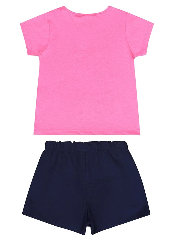 Guloseima - Conjunto com Blusa e Short-Saia Rosa 2