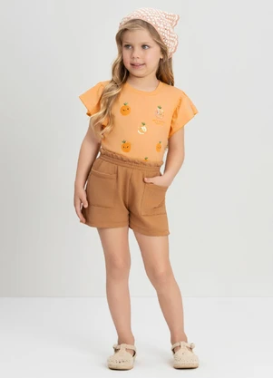 Up Baby - Conjunto com Blusa e ShortLaranja - UP BABY