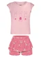 Alakazoo - Conjunto com Blusa e Shorts Saia Estampado Rosa - variação: Rosa