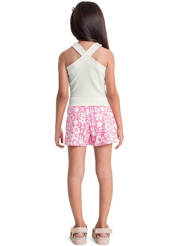 Quimby - Conjunto com Cropped e Short-Saia Bege 2