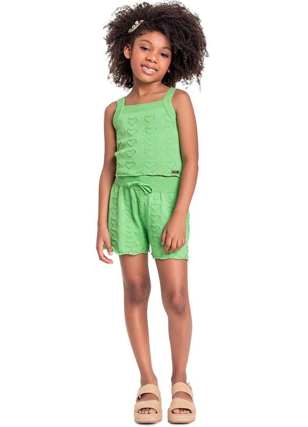 Quimby - Conjunto com Cropped e Short Verde
