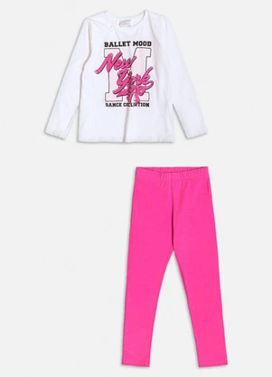 Momi - Conjunto com Estampa em Foil Branco - MOMI