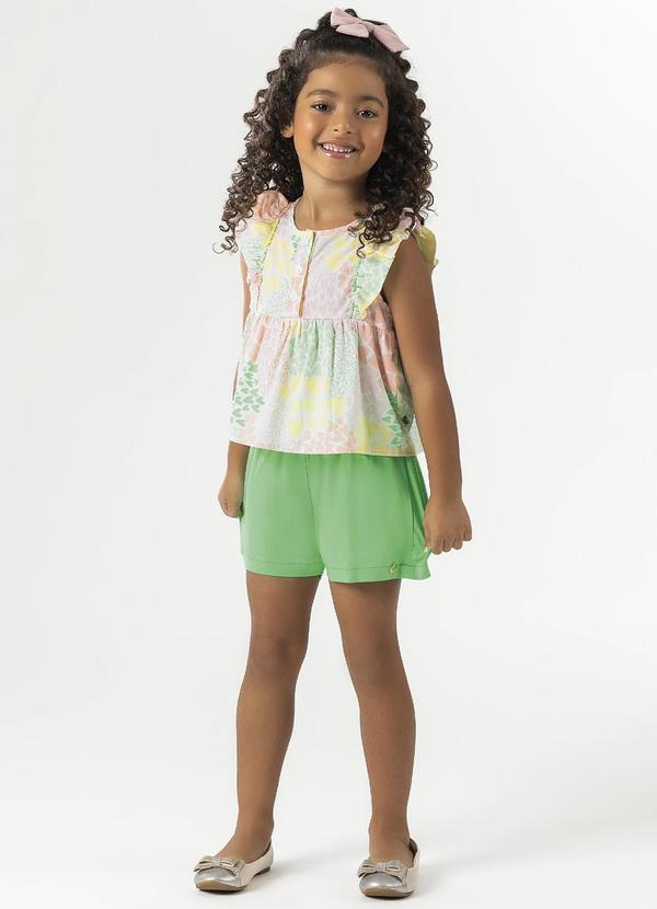 Cativa Kids - Conjunto com Estampa Off White