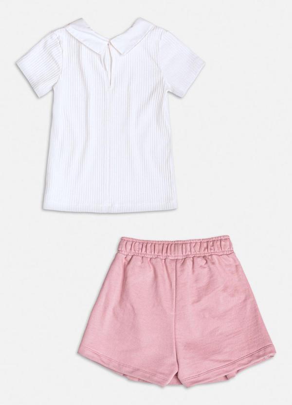 Momi - Conjunto com Gola com Laços Rosa 2