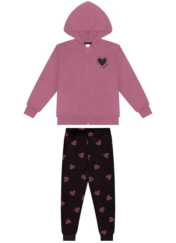 Alakazoo - Conjunto com Jaqueta e Calça Estampada Marrom 1