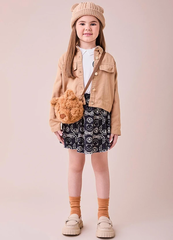 Momi - Conjunto com Patch de Plush com Ursos Branco 3