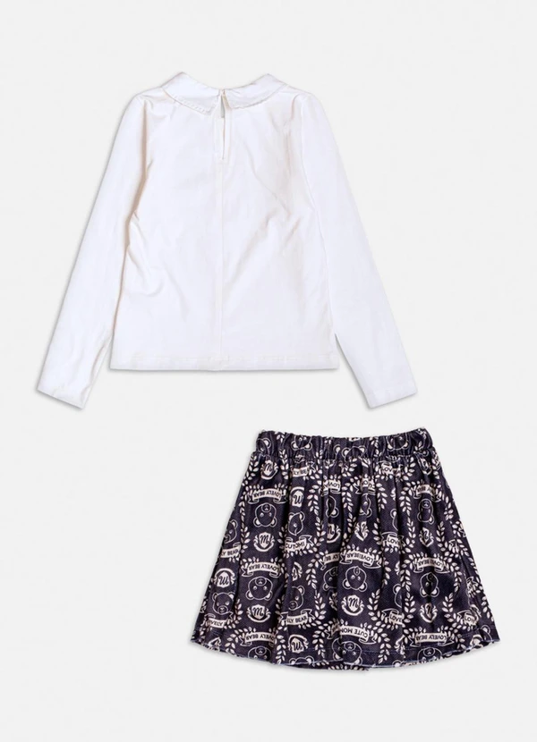 Momi - Conjunto com Patch de Plush com Ursos Branco 5