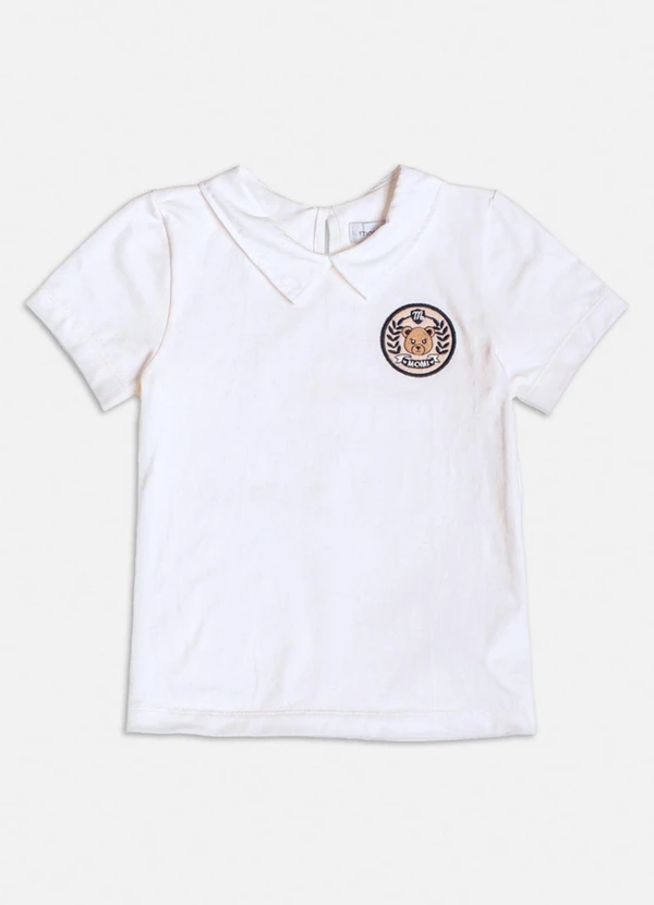 Momi - Conjunto com Patch de Plush com Ursos Branco 3