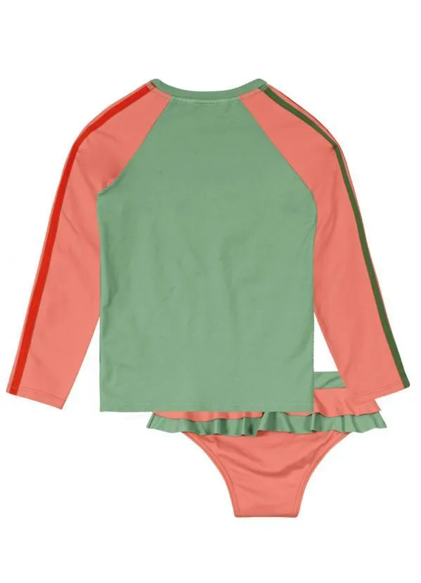 Lilica Ripilica - Conjunto com Proteção Solar Menina Verde 2