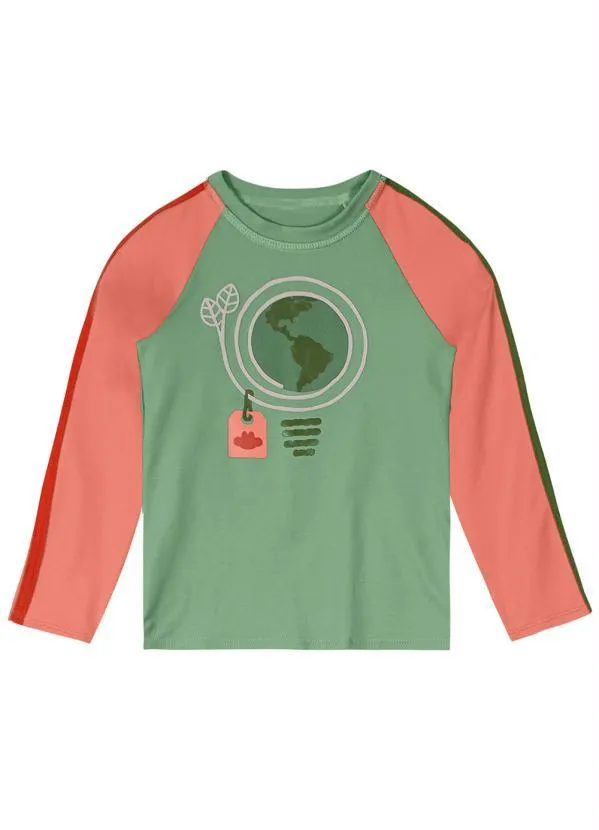 Lilica Ripilica - Conjunto com Proteção Solar Menina Verde 3