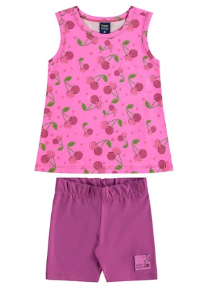 Bee Loop - Conjunto com Regata e Bermuda Roxo - BEE LOOP