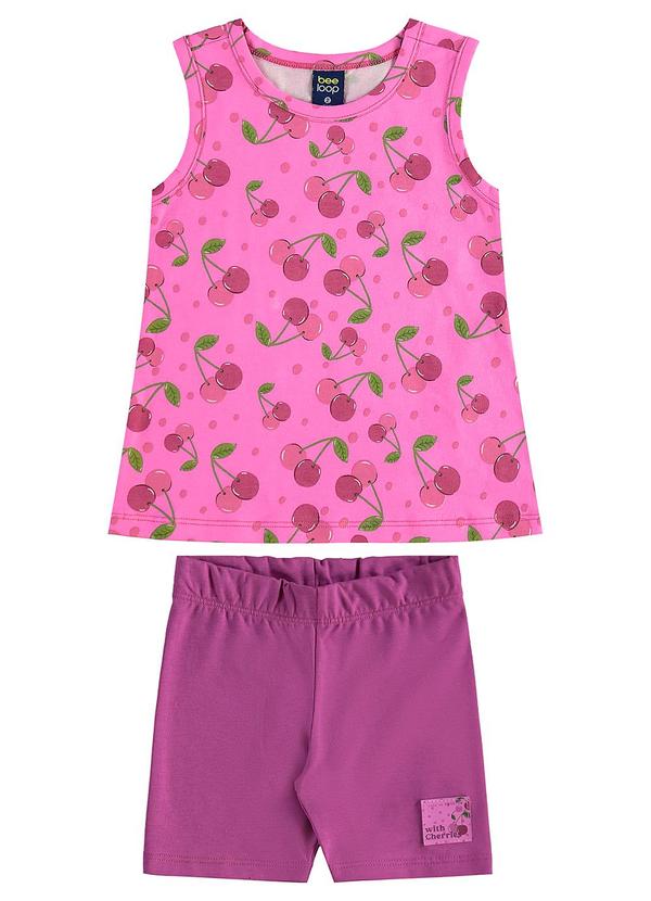 Bee Loop - Conjunto com Regata e Bermuda Roxo