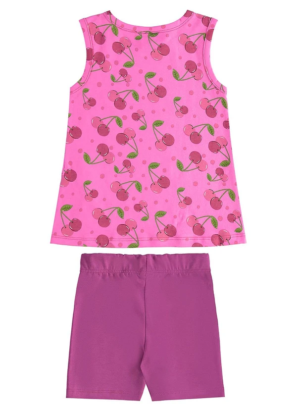 Bee Loop - Conjunto com Regata e Bermuda Roxo 2