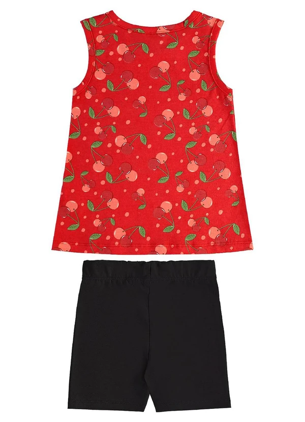 Bee Loop - Conjunto com Regata e Bermuda Vermelho 3