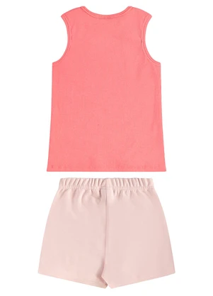 Guloseima - Conjunto com Regata e Short-Saia Rosa - GULOSEIMA