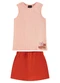 Guloseima - Conjunto com Regata e Short-Saia Guloseima Rosa - variação:  