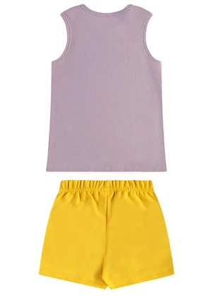 Guloseima - Conjunto com Regata e Short-Saia Roxo - GULOSEIMA
