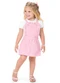 Outlet - Conjunto com Salopete Babado Menina Amarelo - variação: Branco