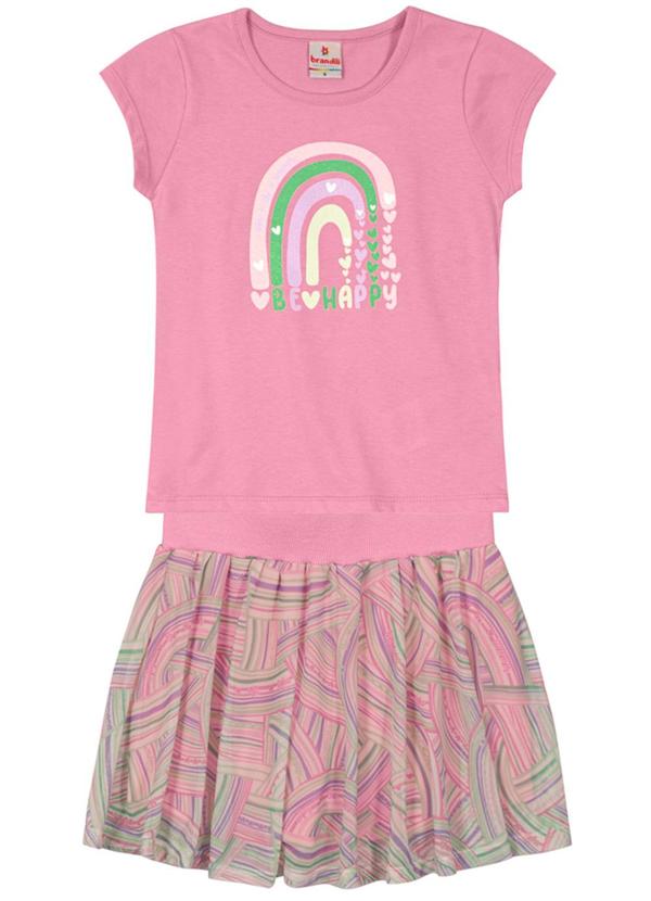 Brandili - Conjunto com Short Saia Menina Rosa 3