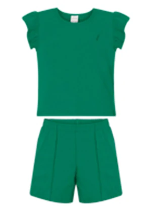 Alakazoo - Conjunto com Shorts e Blusa Verde - ALAKAZOO