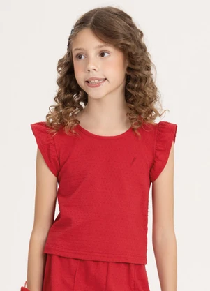 Alakazoo - Conjunto com Shorts e Blusa Vermelho - ALAKAZOO