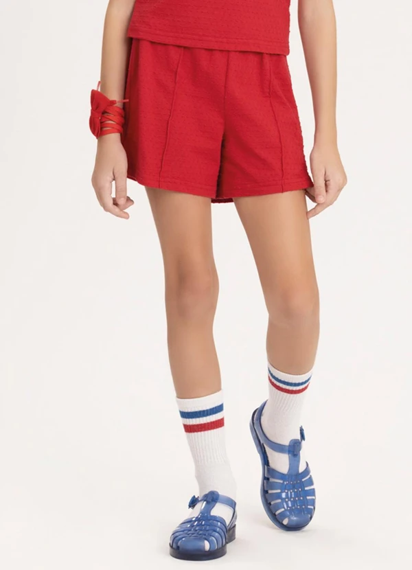 Alakazoo - Conjunto com Shorts e Blusa Vermelho 3
