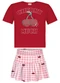 Alakazoo - Conjunto com Shorts Saia e Blusa Estampada Rosa - variação: Rosa