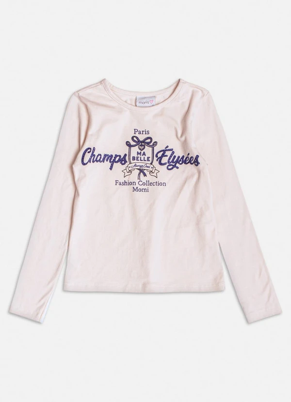 Momi - Conjunto com Strass e Laço de Moletom Bege 3