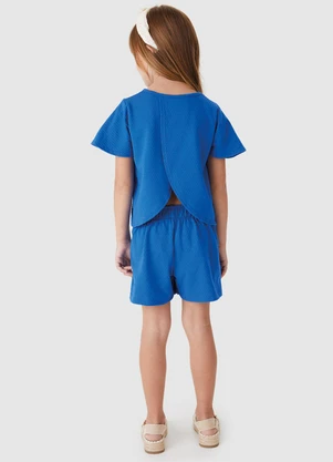 Carinhoso - Conjunto com Transpasse Azul Escuro - CARINHOSO