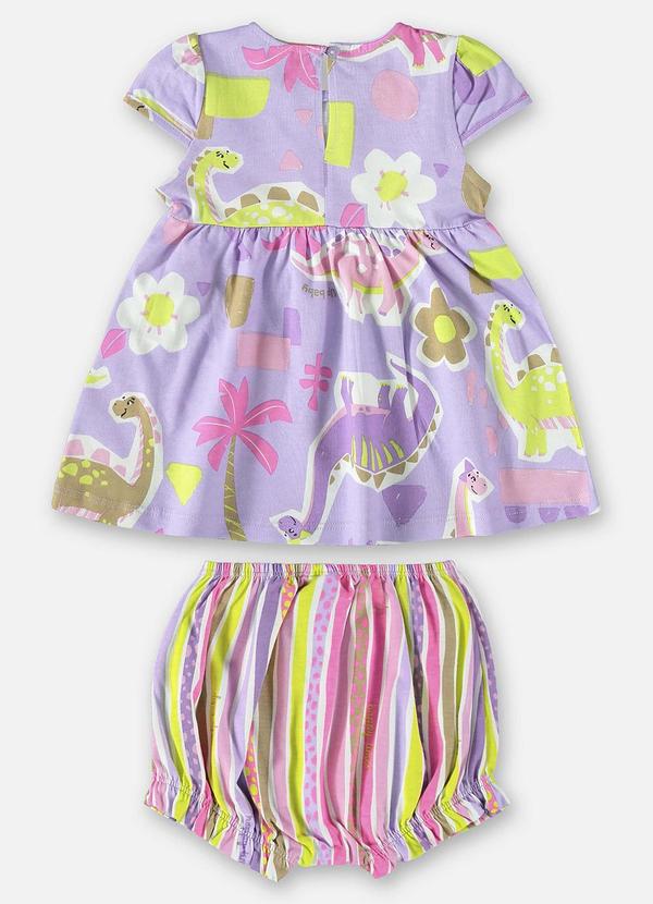 Up Baby - Conjunto com Vestido e Calcinha Roxo 2