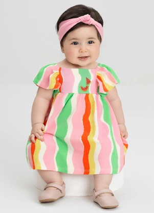 Conjunto com Vestido e Calcinha Três e Já Branco - TRÊS E JÁ