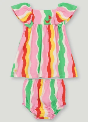 Conjunto com Vestido e Calcinha Três e Já Branco - TRÊS E JÁ