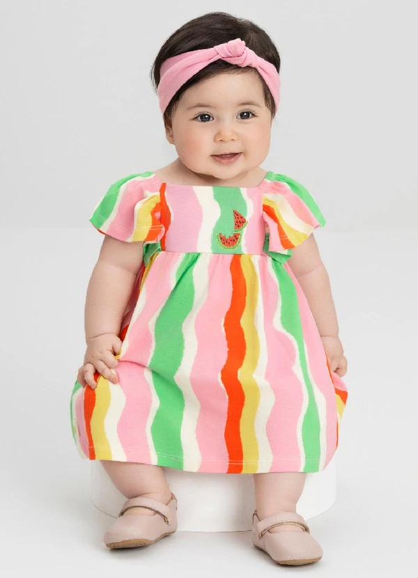 Três e Já - Conjunto com Vestido e Calcinha Três e Já Branco