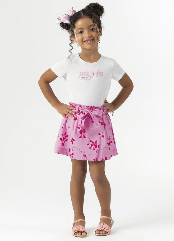 Cativa Kids - Conjunto Comfort Estampado Branco