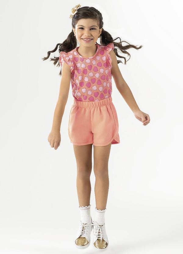 Cativa Kids - Conjunto Comfort Estampado Laranja