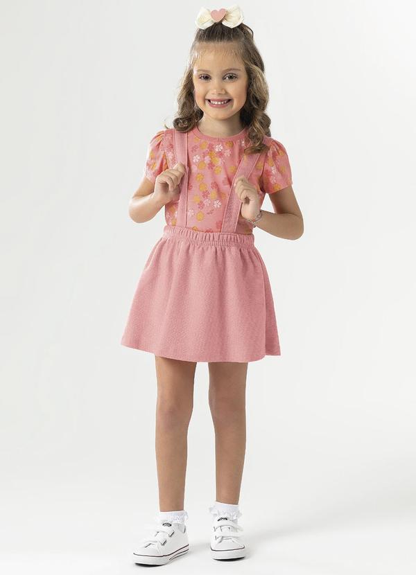 Cativa Kids - Conjunto Comfort Estampado Rosa