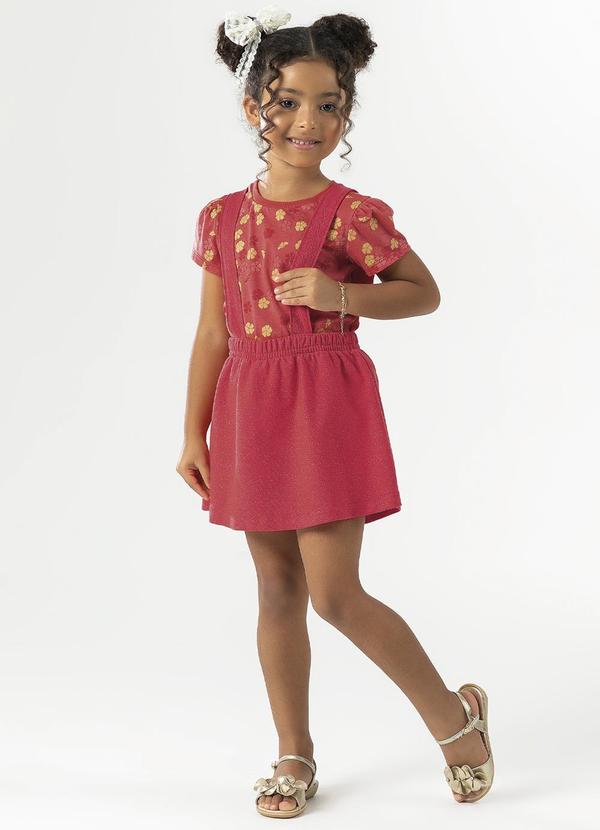 Cativa Kids - Conjunto Comfort Estampado Vermelho