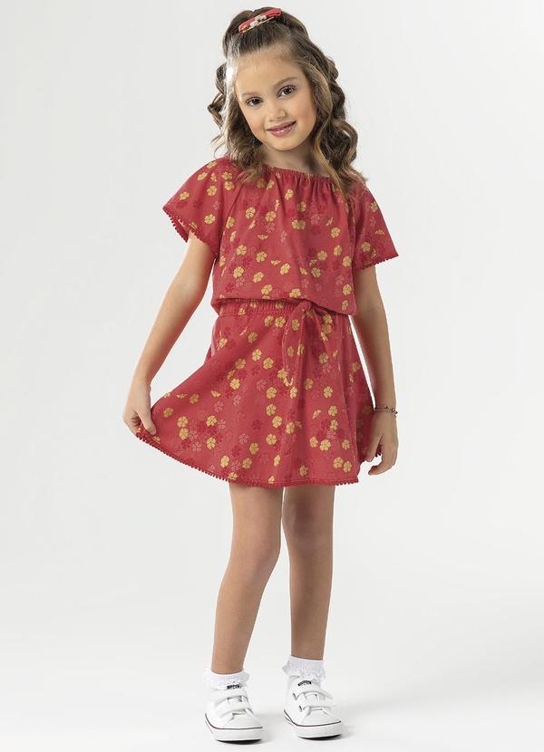 Cativa Kids - Conjunto Comfort Estampado Vermelho 1