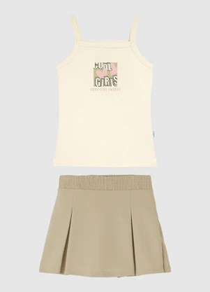 Malwee Kids - Conjunto Cool Girl Energy em Moletinho Bege - MALWEE KIDS