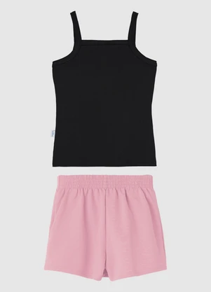 Malwee Kids - Conjunto Cool Girl Energy em Moletinho Preto - MALWEE KIDS