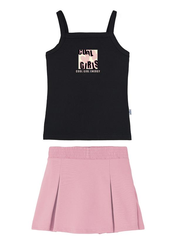Malwee Kids - Conjunto Cool Girl Energy em Moletinho Preto