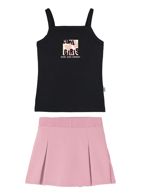 Malwee Kids - Conjunto Cool Girl Energy em Moletinho Preto