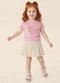Malwee Kids - Conjunto Coração & Avião com Glitter Rosa Claro - variação: Rosa Claro
