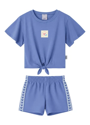 Malwee Kids - Conjunto Corações com Amarração Azul - MALWEE KIDS