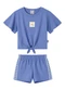 Malwee Kids - Conjunto Corações com Amarração Azul - variação: Azul